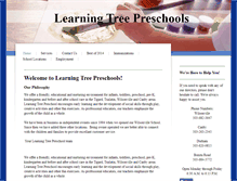 Tablet Screenshot of learningtreeschool.com